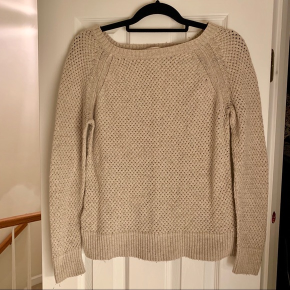 LOFT Sweaters - LOFT oatmeal colored sweater LOFT Sweaters - LOFT oatmeal colored sweater